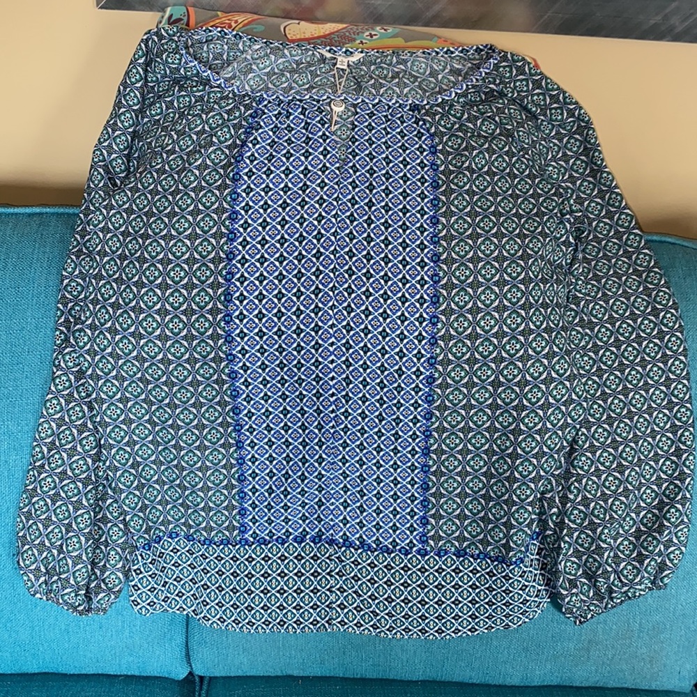 NWT Max Studio Long Sleeve Blouse Size Large